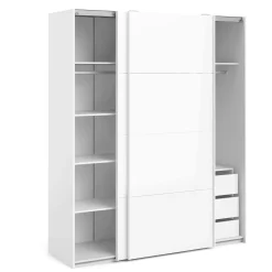 Guardaroba 2 ante London, 182x62 h220 cm, Bianco<Dmora Shop