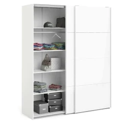 Guardaroba 2 ante London, 182x62 h220 cm, Bianco<Dmora Shop