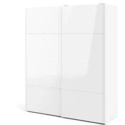 Guardaroba 2 ante London, 182x62 h220 cm, Bianco<Dmora Shop