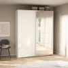 Guardaroba 2 ante Malakas, 65x179 h220 cm, e Trasparente<Dmora Store