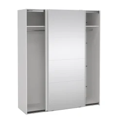 Guardaroba 2 ante Malakas, 65x179 h220 cm, e Trasparente<Dmora Store