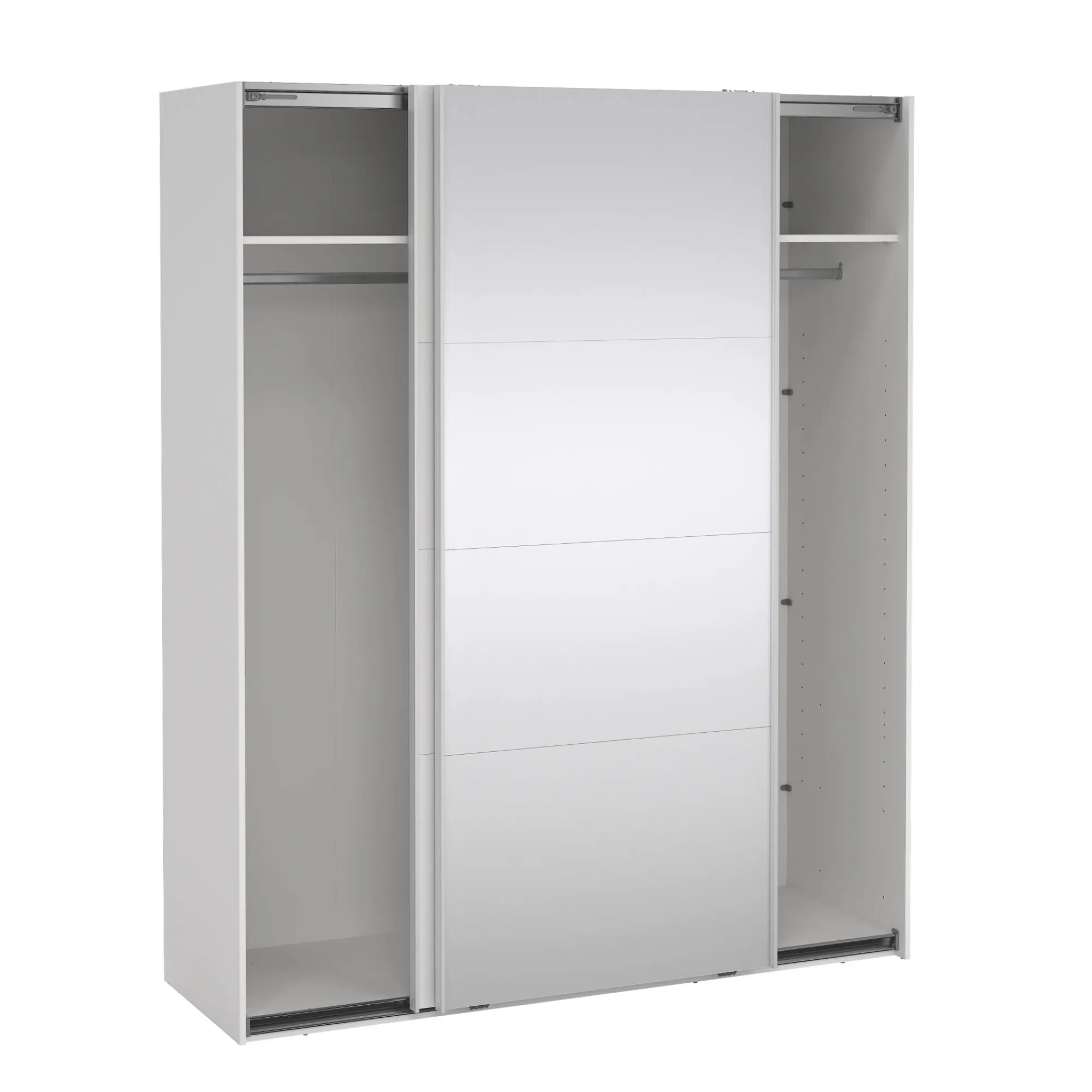 Guardaroba 2 ante Malakas, 65x179 h220 cm, e Trasparente<Dmora Store