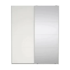 Guardaroba 2 ante Malakas, 65x179 h220 cm, e Trasparente<Dmora Store