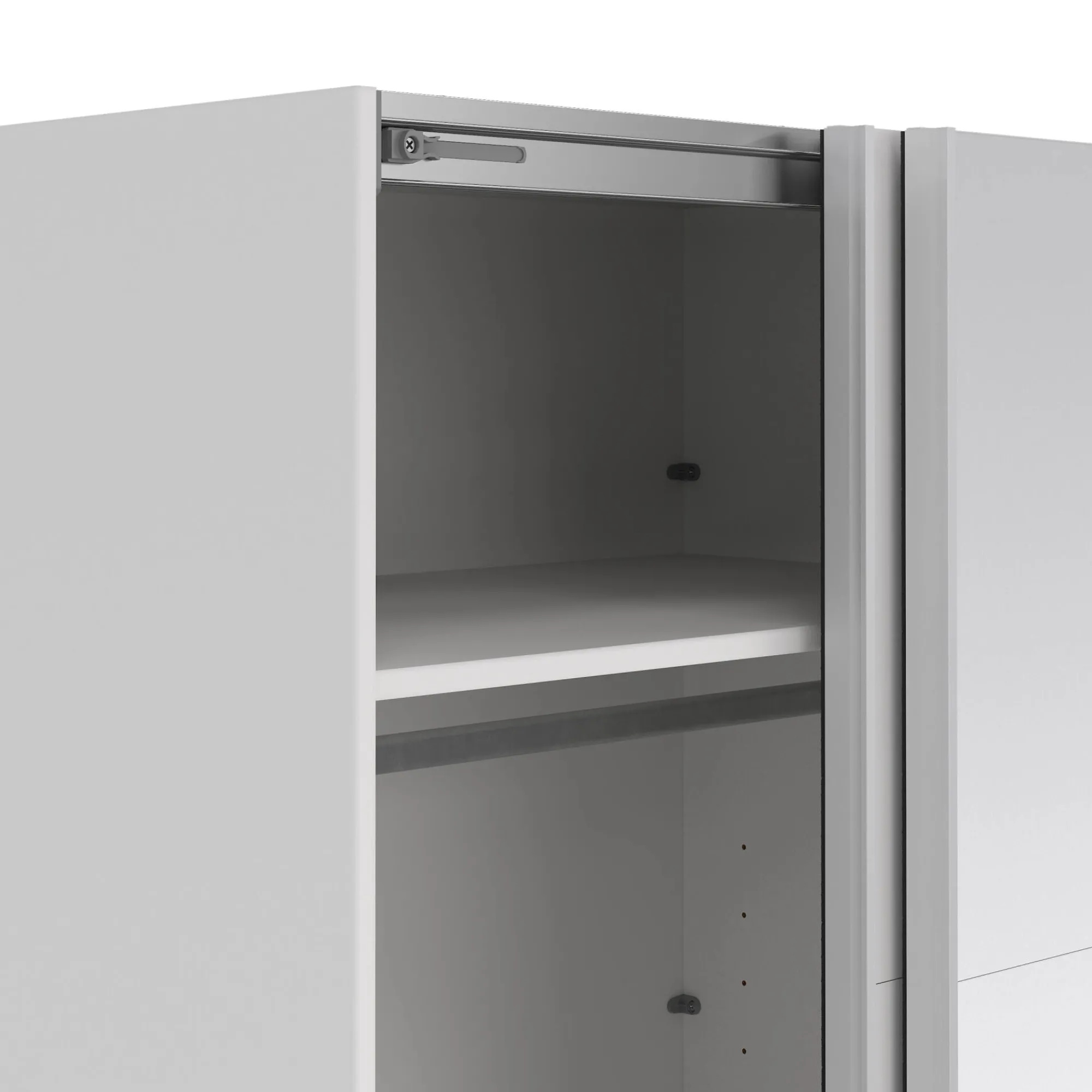 Guardaroba 2 ante Malakas, 65x179 h220 cm, e Trasparente<Dmora Store