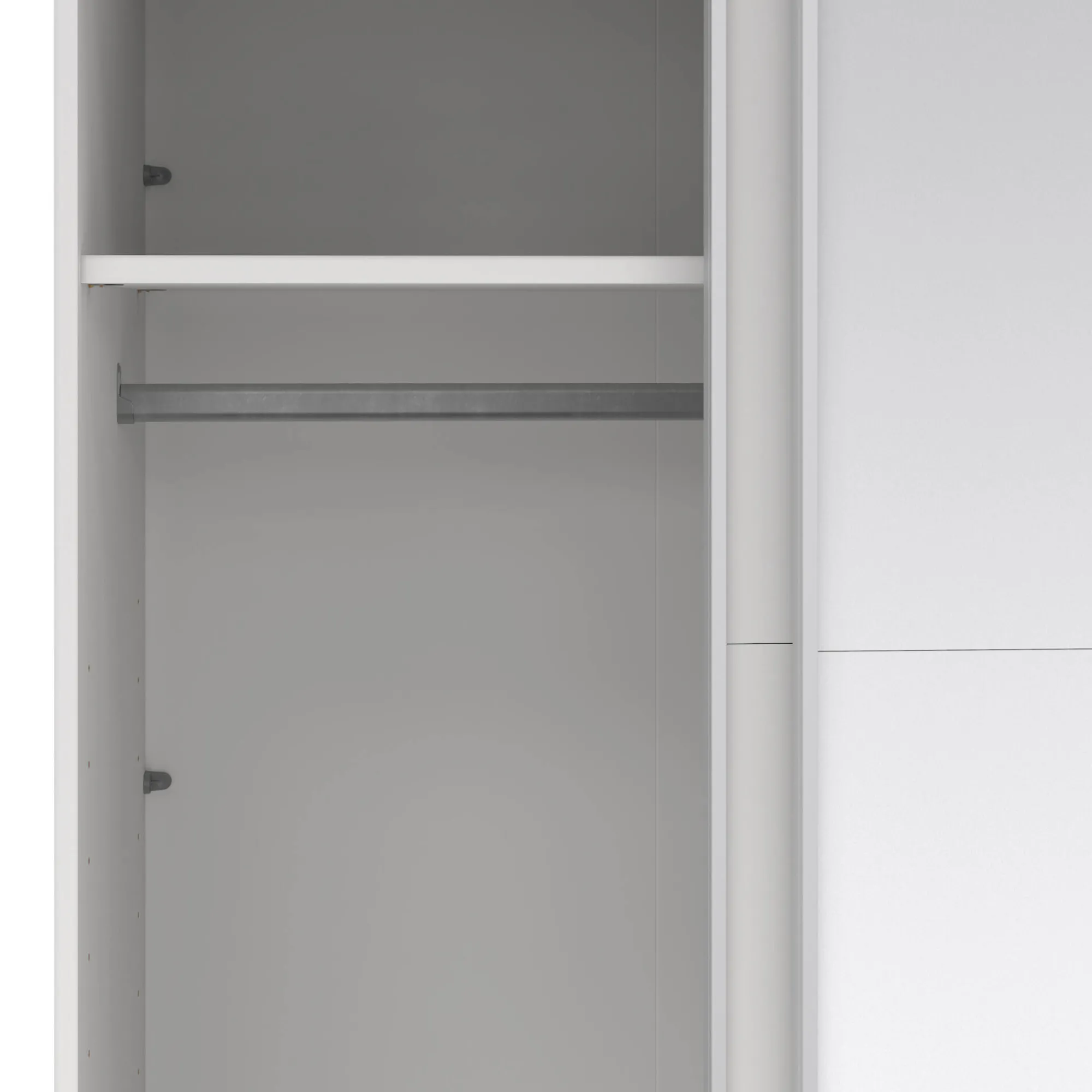 Guardaroba 2 ante Malakas, 65x179 h220 cm, e Trasparente<Dmora Store
