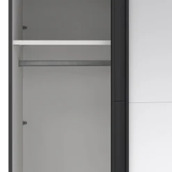 Guardaroba 2 ante Malakas, 65x179 h220 cm, e Trasparente<Dmora Discount