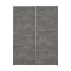 Guardaroba 2 ante Maurice, 61x150 h200 cm, Bianco e Grigio<Dmora Best