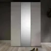 Guardaroba 3 ante Megi, 147x60 h219 cm, Quercia e Bianco<Dmora Sale