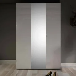 Guardaroba 3 ante Megi, 147x60 h219 cm, Quercia e Bianco<Dmora Sale