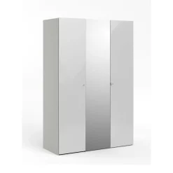 Guardaroba 3 ante Megi, 147x60 h219 cm, Bianco<Dmora Online