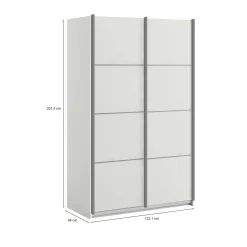 Guardaroba 2 ante NancyWake, 122x64 h202 cm,<Dmora Flash Sale