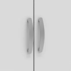 Guardaroba 2 ante Ockhi, 79x52 h166 cm, Rovere e Bianco opaco<Dmora Cheap