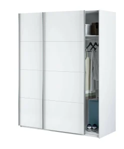 Guardaroba 2 ante Opi, 150x60h200 cm, Bianco<Dmora Outlet