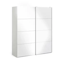 Guardaroba 2 ante Paeng, 61x182 h220 cm, Bianco<Dmora Cheap