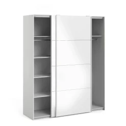Guardaroba 2 ante Paeng, 61x182 h220 cm, Bianco<Dmora Cheap