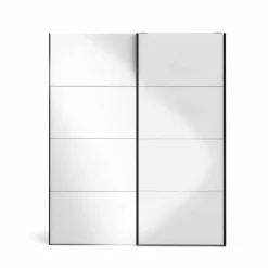 Guardaroba 2 ante Paeng, 61x182 h220 cm, Nero e Bianco<Dmora Shop