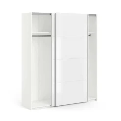Guardaroba 2 ante Portlouis, 182x62 h220 cm, Bianco<Dmora Best