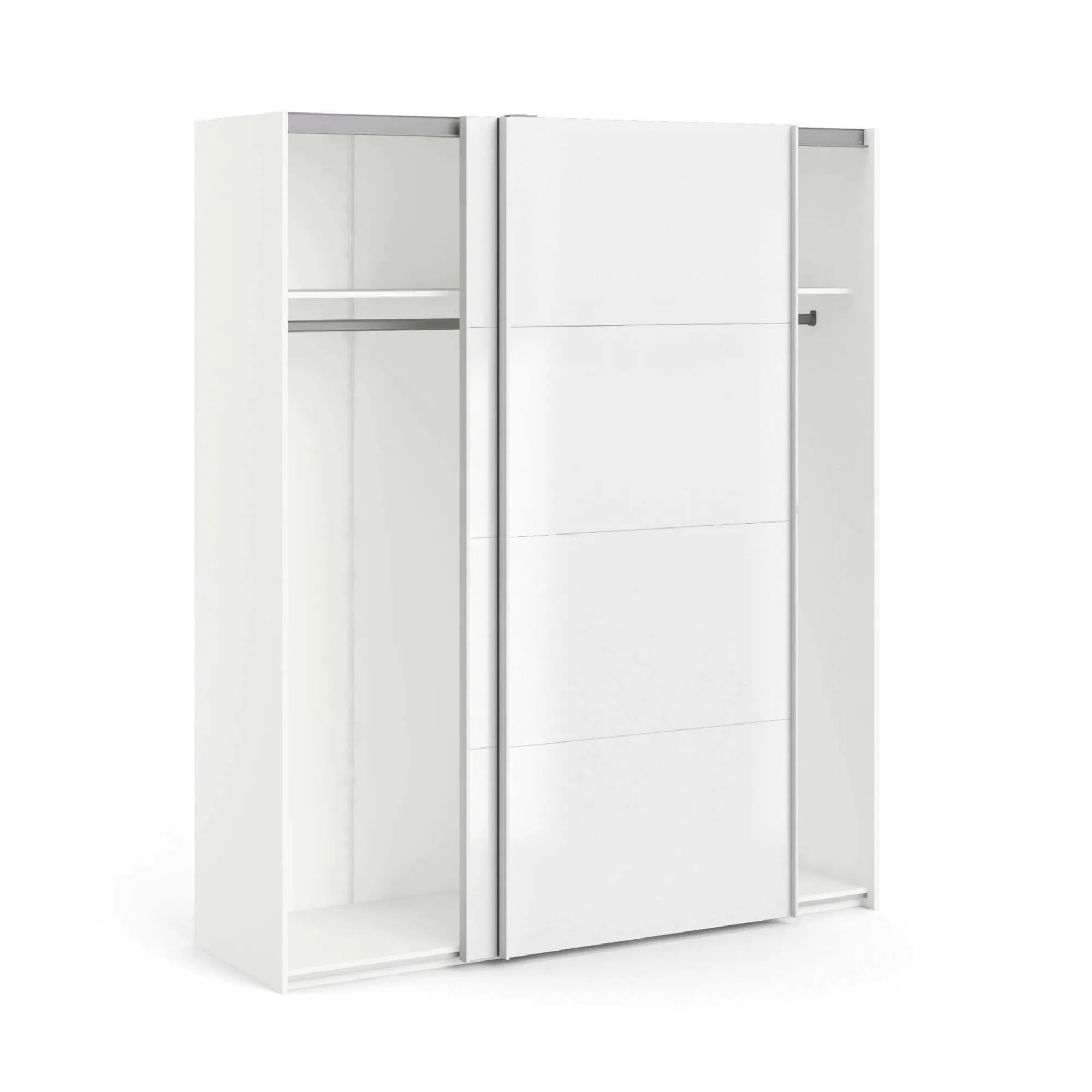 Guardaroba 2 ante Portlouis, 182x62 h220 cm, Bianco<Dmora Best