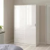 Guardaroba 2 ante Sanjose, 60x119 h200 cm, Bianco<Dmora Clearance