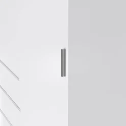 Guardaroba 2 ante Sanjose, 60x119 h200 cm, Bianco<Dmora Clearance