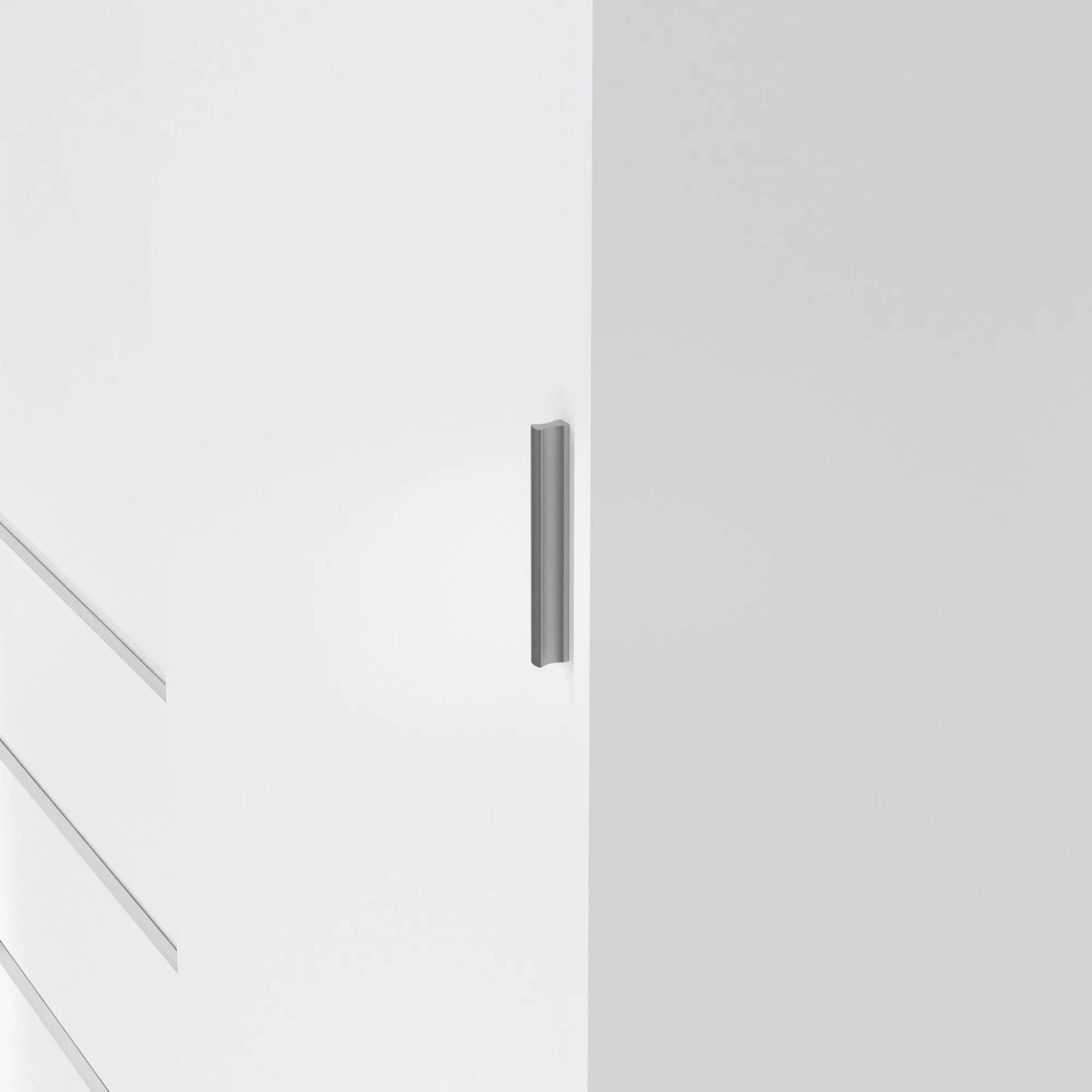 Guardaroba 2 ante Sanjose, 60x119 h200 cm, Bianco<Dmora Clearance