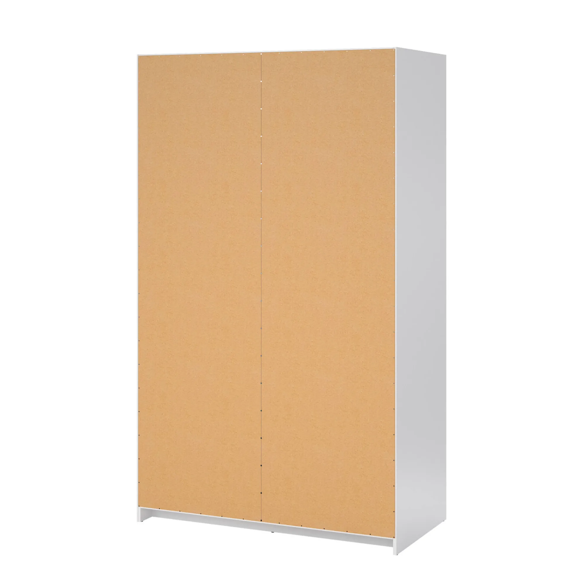 Guardaroba 2 ante Sanjose, 60x119 h200 cm, Bianco<Dmora Clearance