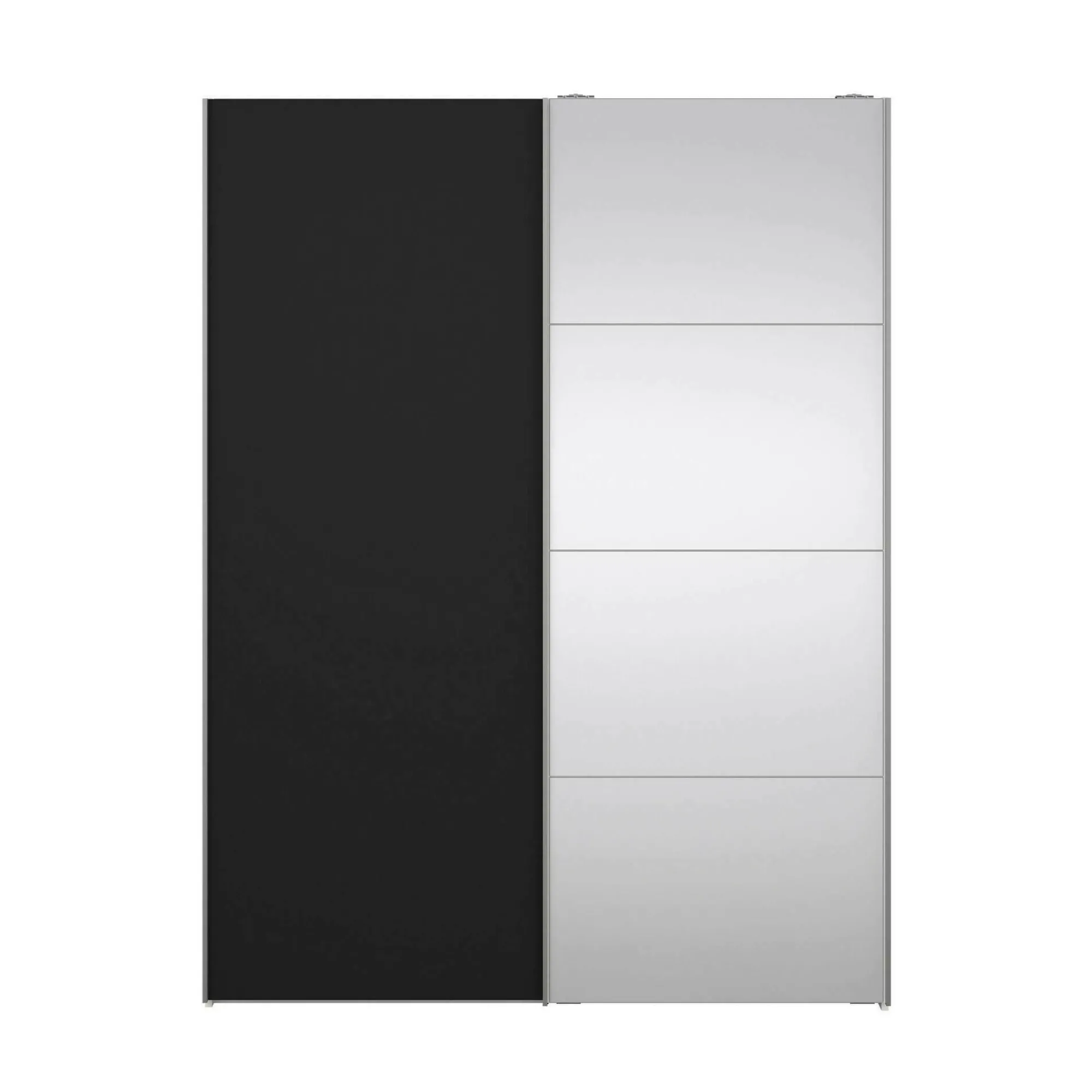 Guardaroba 2 ante Seraphine, 61x150 h200 cm, Bianco e Nero<Dmora Hot