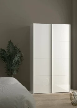 Guardaroba 2 ante Severin, 62x122 h220 cm, Bianco<Dmora New