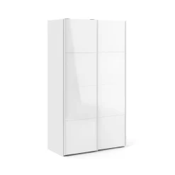 Guardaroba 2 ante Severin, 62x122 h220 cm, Bianco<Dmora New