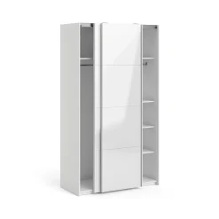 Guardaroba 2 ante Severin, 62x122 h220 cm, Bianco<Dmora New