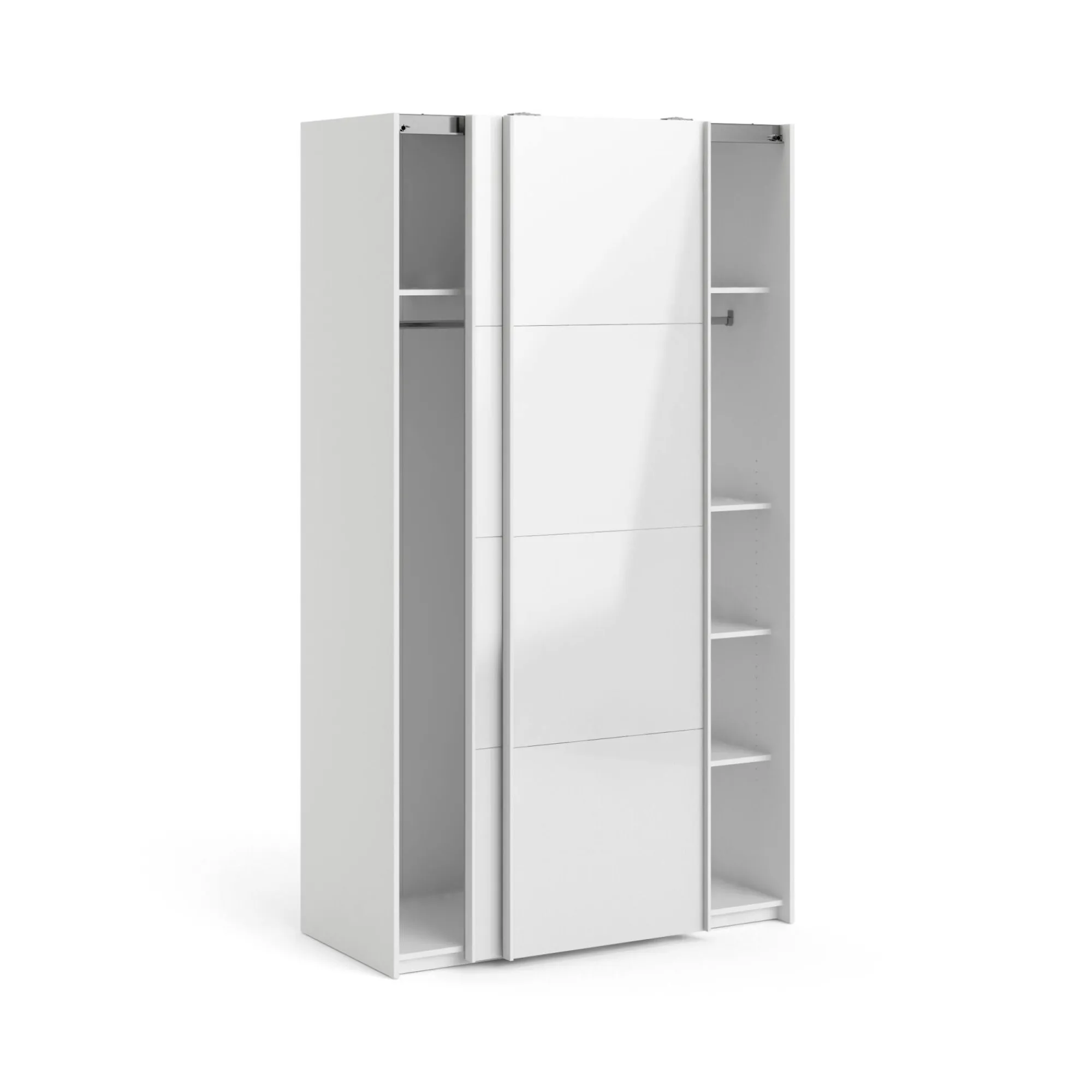 Guardaroba 2 ante Severin, 62x122 h220 cm, Bianco<Dmora New