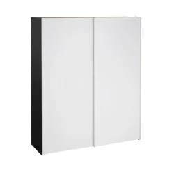 Guardaroba 2 ante Taxus, 61x182 h220 cm, Nero e Bianco<Dmora Best
