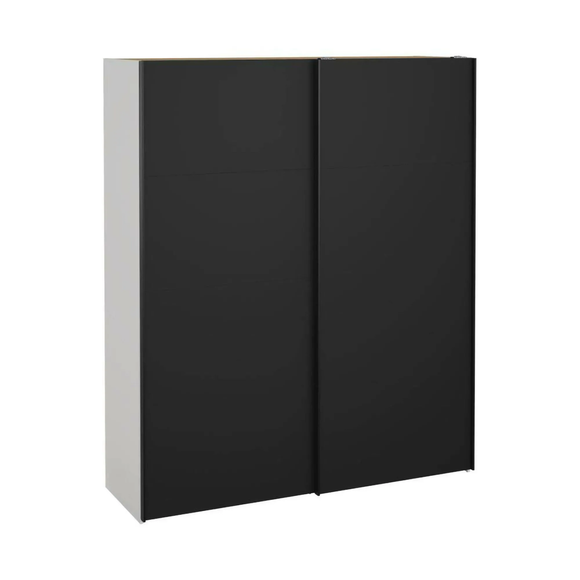 Guardaroba 2 ante Taxus, 61x182 h220 cm, Bianco e Nero<Dmora Online