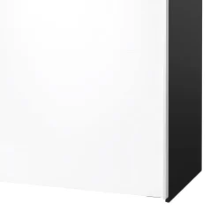 Guardaroba 2 ante Taxus, 61x182 h220 cm, Nero e Bianco<Dmora Best