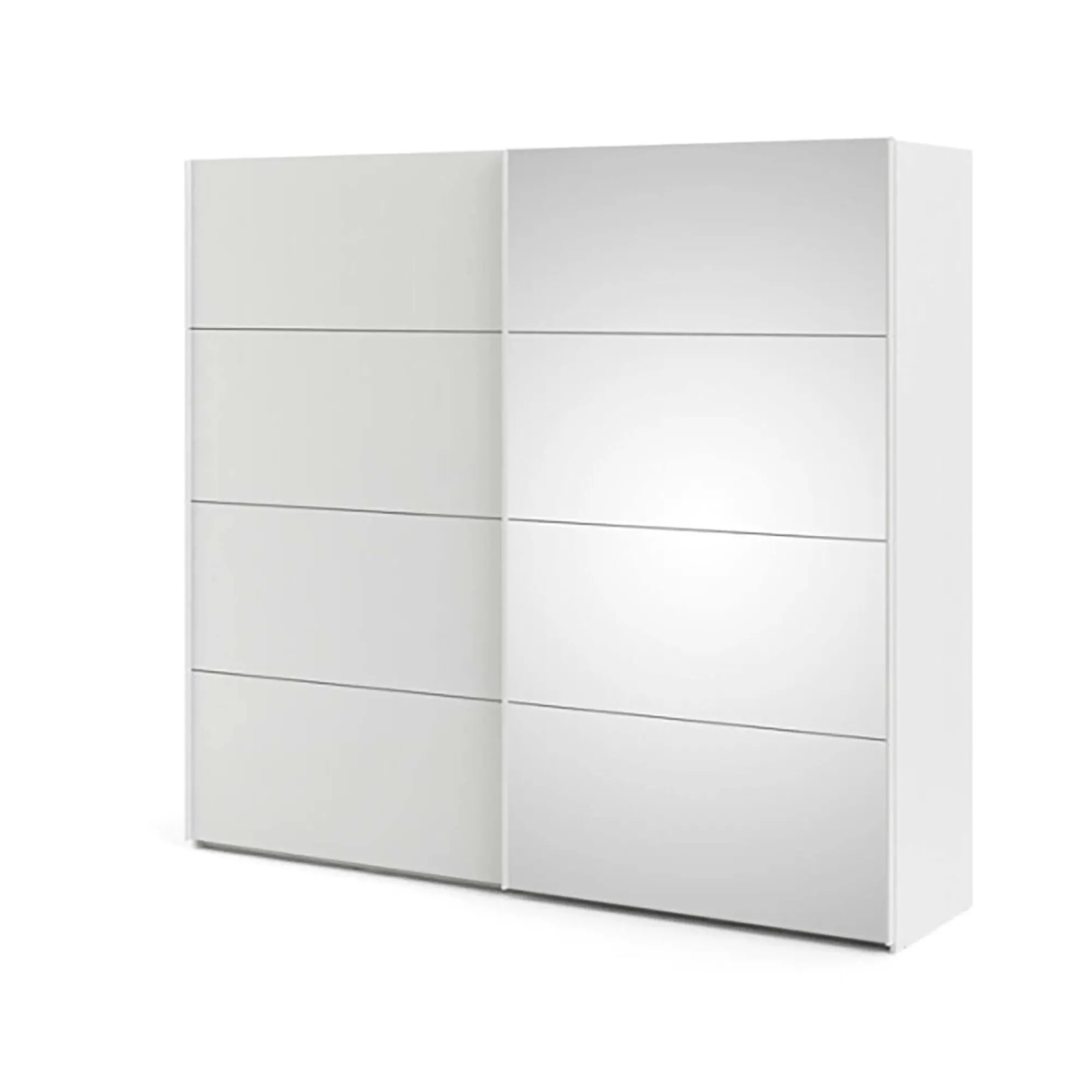 Guardaroba 2 ante Tobie, 61x243 h220 cm, Bianco<Dmora Discount