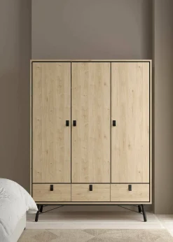 Guardaroba 3 ante Zerbo, 60x150 h200 cm,<Dmora Fashion