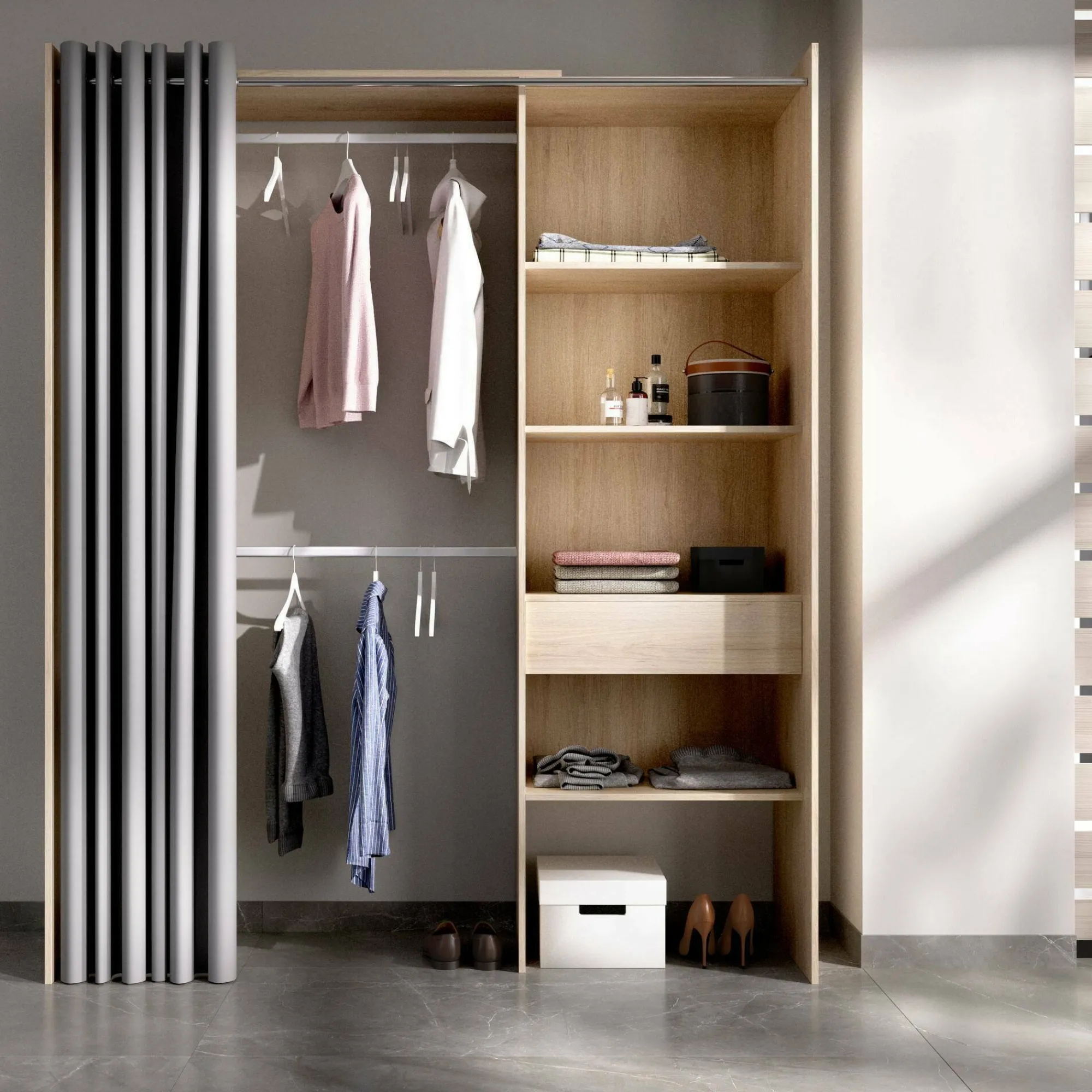 Guardaroba Arim, 160x50h203 cm,<Dmora Discount