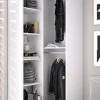 Guardaroba grande Anzino, 85x85 h205 cm, Bianco e Rovere<Dmora Best