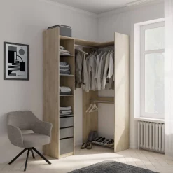 Guardaroba grande Battuda, 200x44 h218 cm,<Dmora Fashion