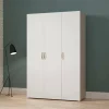 Guardaroba grande Dania, 119x51 h185 cm, Rovere e Bianco opaco<Dmora Store