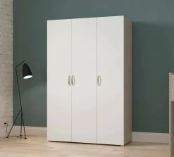 Guardaroba grande Dania, 119x51 h185 cm, Rovere e Bianco opaco<Dmora Store