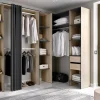 Guardaroba grande Dindo, 234x141 h205 cm, Antracite e Rovere<Dmora Outlet