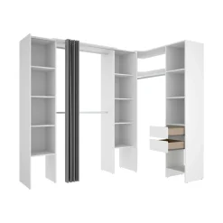 Guardaroba grande Dindo, 234x141 h205 cm,<Dmora Cheap