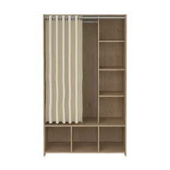 Guardaroba grande Jal, 48x105 h180 cm, Rovere e Beige<Dmora Cheap