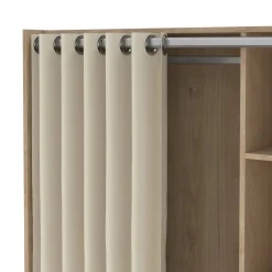 Guardaroba grande Jal, 48x105 h180 cm, Rovere e Beige<Dmora Cheap