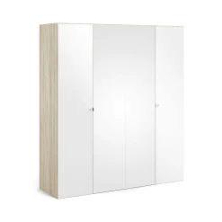 Guardaroba grande Keila, 196x60 h219 cm, Quercia e Bianco<Dmora Best