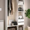 Guardaroba grande Maon, 98x45 h205 cm, Bianco e Rovere<Dmora Sale
