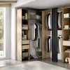 Guardaroba grande Pali, 214x141 h205 cm, Antracite e Rovere<Dmora Sale