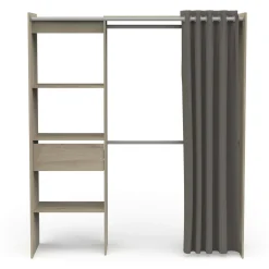 Guardaroba grande Serpentina, 167x50 h192 cm, Rovere e Bianco opaco<Dmora Best Sale