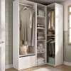 Guardaroba grande Tobias, 145x85 h205 cm, Bianco e Rovere<Dmora Shop